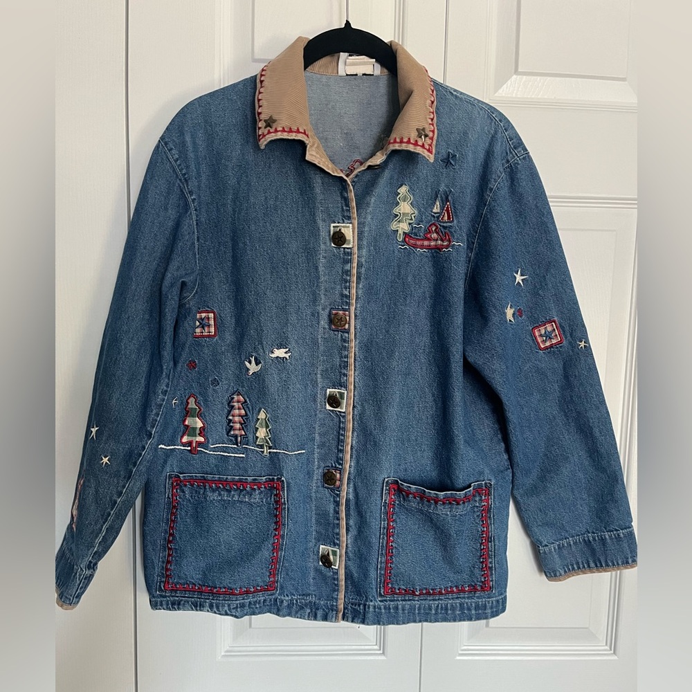 Vintage Denim Cottage Core Jacket